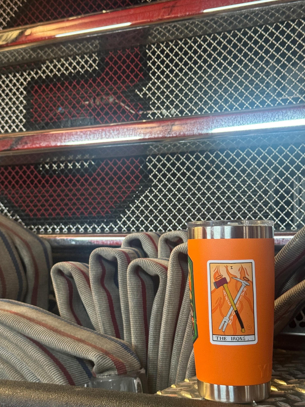 The Irons Tarot Sticker 3”