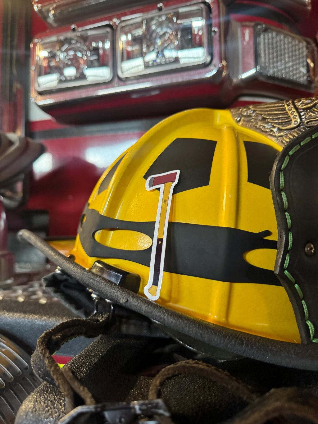 Flathead Axe Sticker 3”