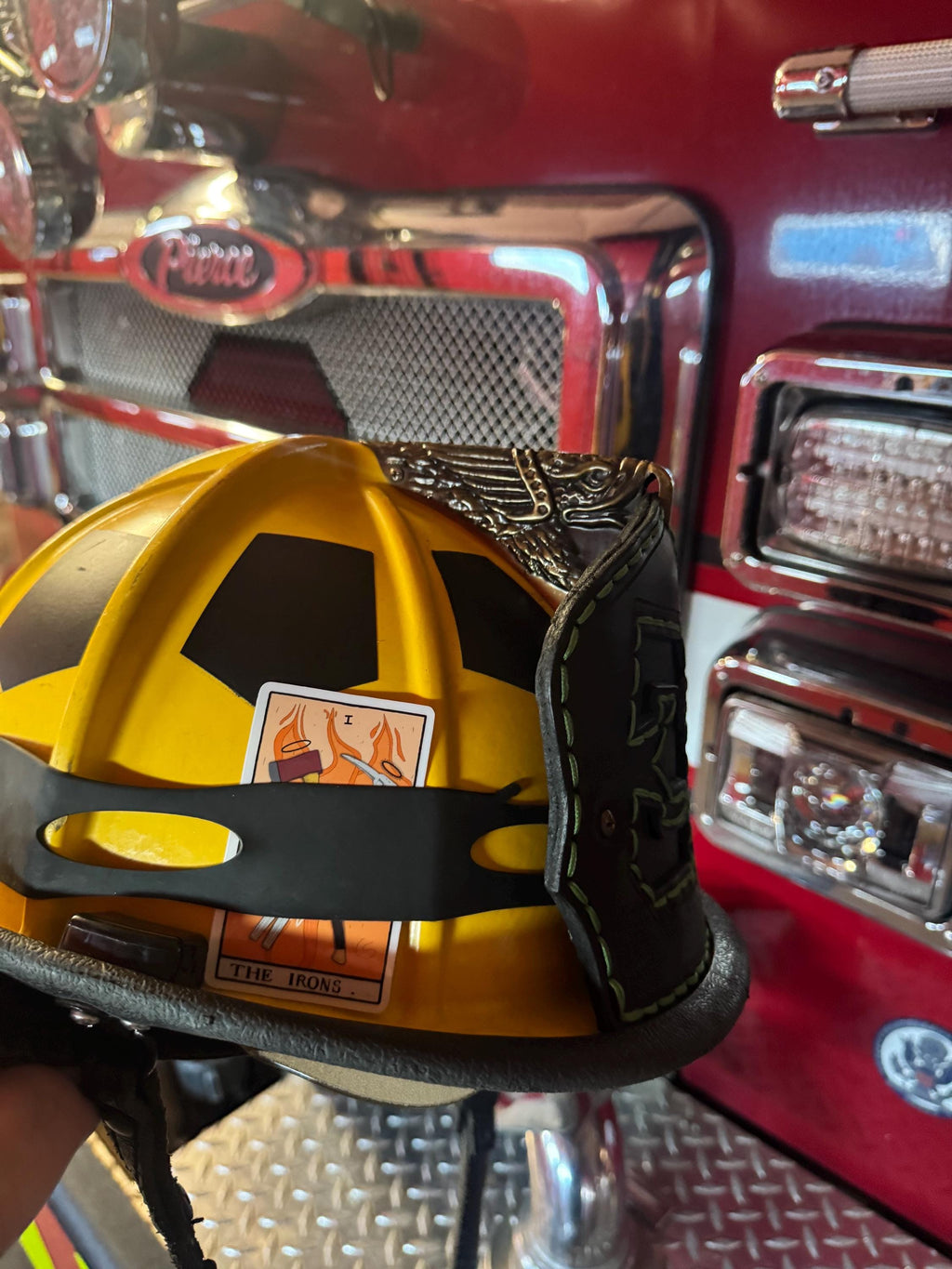 The Irons Tarot Sticker 3”