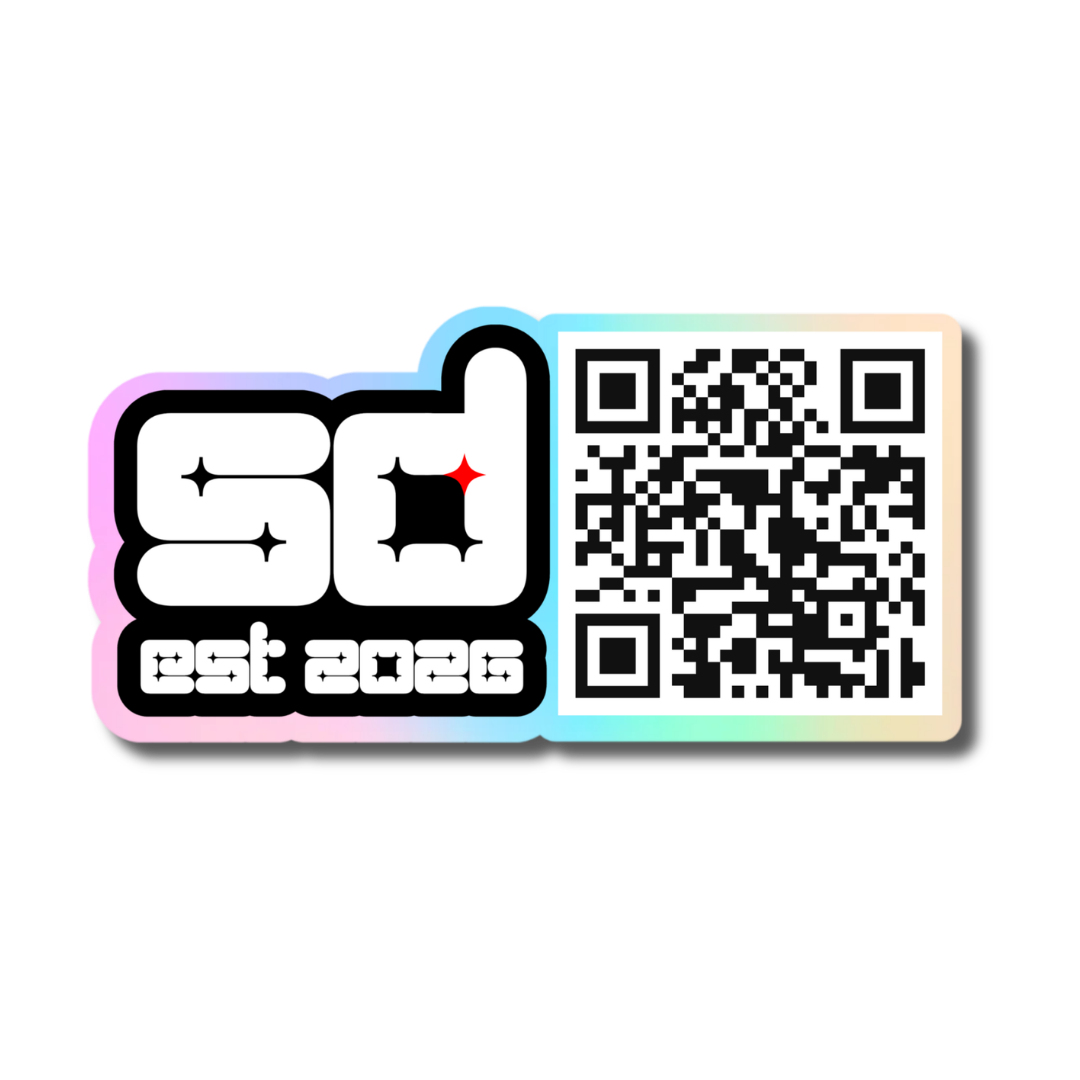 Holographic QR Code Stickers